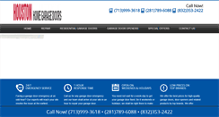 Desktop Screenshot of houstonhomegaragedoors.com